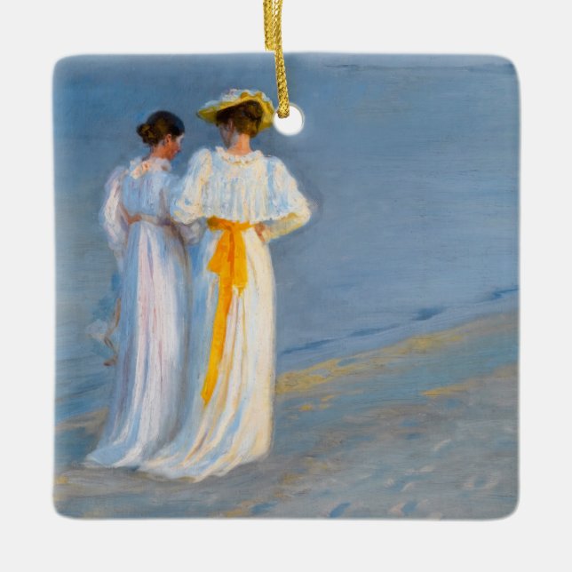 Peder Severin Kroyer - Anna Ancher & Marie Kroyer Ceramic Ornament (Front)