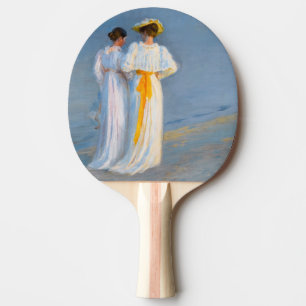 Peder Severin Kroyer - Anna Ancher & Marie Kroyer Ping Pong Paddle
