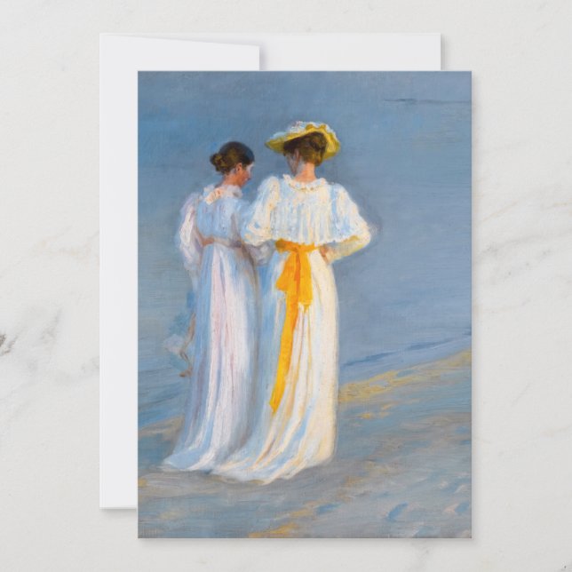 Peder Severin Kroyer - Anna Ancher & Marie Kroyer Thank You Card (Front)