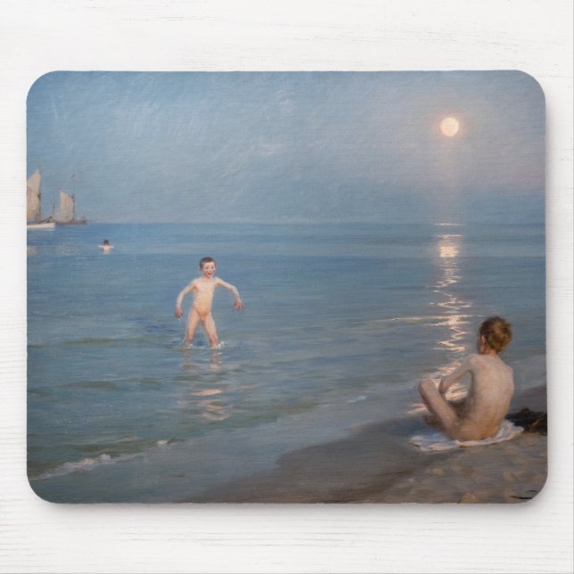 Peder Severin Kroyer - Boys Bathing at Skagen Mouse Mat (Front)