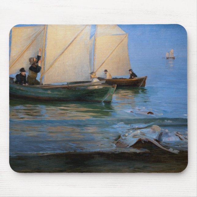 Peder Severin Kroyer - Fishing Boats Mouse Mat (Front)