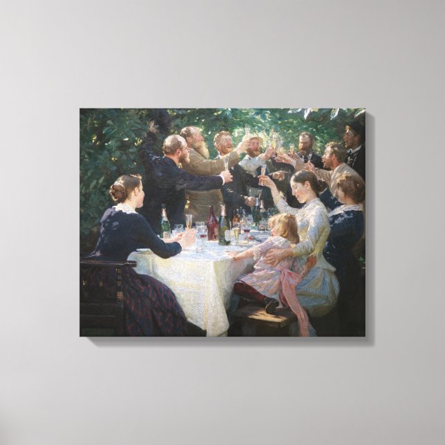 Peder Severin Kroyer - Hip, Hip, Hurrah! Canvas Print (Front)