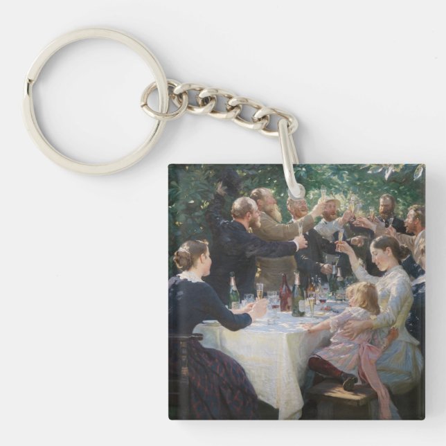Peder Severin Kroyer - Hip, Hip, Hurrah! Key Ring (Front)