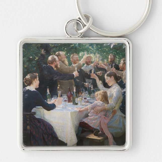 Peder Severin Kroyer - Hip, Hip, Hurrah! Key Ring (Front)