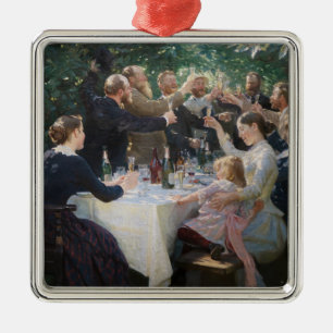 Peder Severin Kroyer - Hip, Hip, Hurrah! Metal Tree Decoration