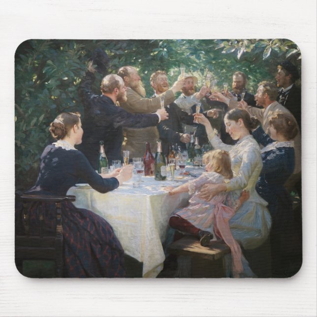 Peder Severin Kroyer - Hip, Hip, Hurrah! Mouse Mat (Front)