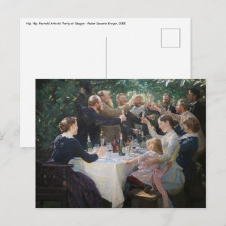 Peder Severin Kroyer - Hip, Hip, Hurrah! Postcard