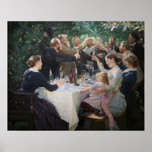 Peder Severin Kroyer - Hip, Hip, Hurrah! Poster