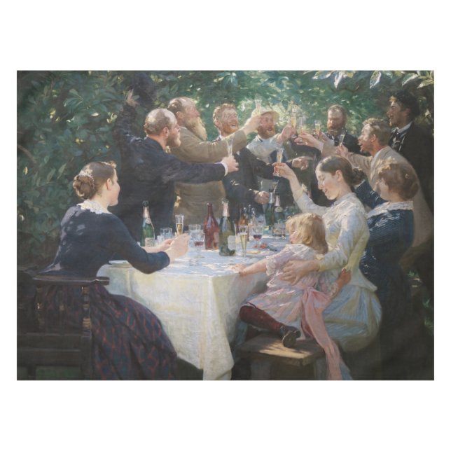 Peder Severin Kroyer - Hip, Hip, Hurrah! Tablecloth (Front (Horizontal))