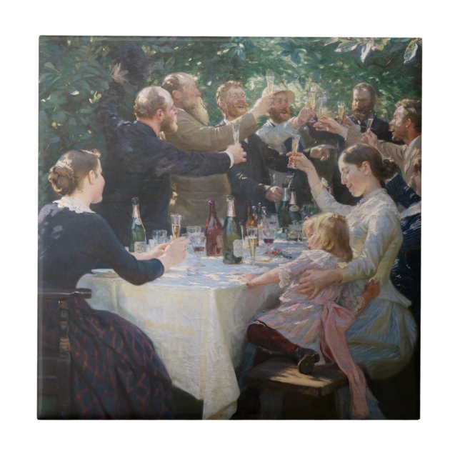 Peder Severin Kroyer - Hip, Hip, Hurrah! Tile (Front)
