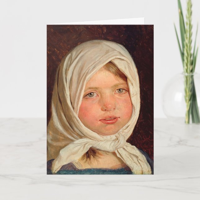 Peder Severin Kroyer - Little girl from Hornbaek Card (Front)