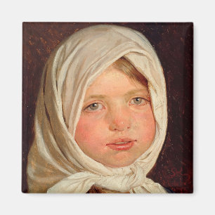 Peder Severin Kroyer - Little girl from Hornbaek Magnet