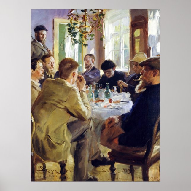 Peder Severin Kroyer - Lunchtime Poster (Front)