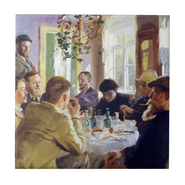 Peder Severin Kroyer - Lunchtime Tile (Front)