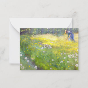 Peder Severin Kroyer - Marie Kroyer in the Garden Card