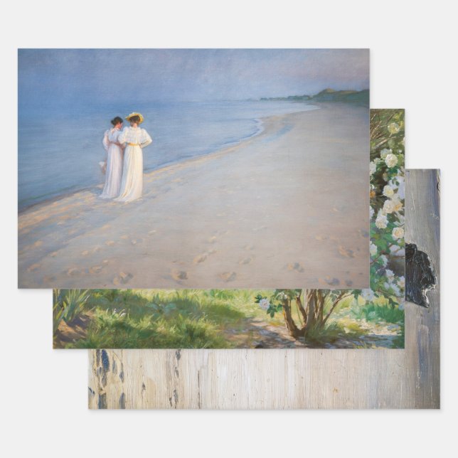 Peder Severin Kroyer - Masterpieces Selection Wrapping Paper Sheet (Set)