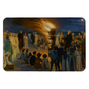 Peder Severin Kroyer - Midsummer's Eve Bonfire Magnet