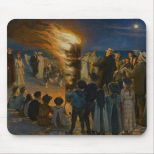 Peder Severin Kroyer - Midsummer's Eve Bonfire Mouse Mat