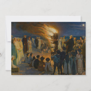Peder Severin Kroyer - Midsummer's Eve Bonfire Thank You Card