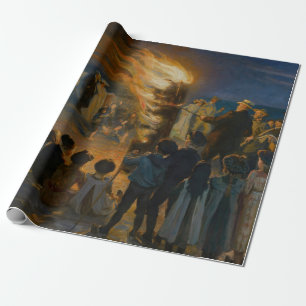 Peder Severin Kroyer - Midsummer's Eve Bonfire Wrapping Paper