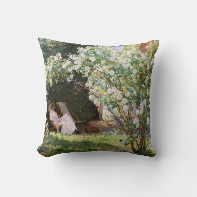 Peder Severin Kroyer - Roses Cushion (Front)