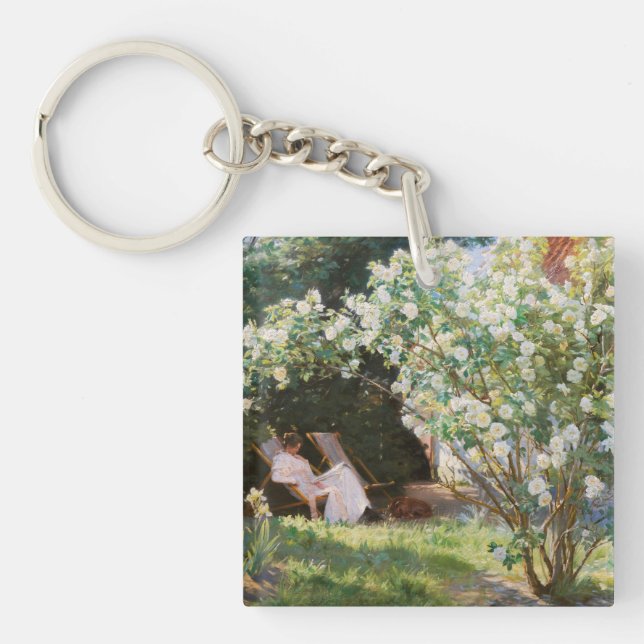 Peder Severin Kroyer - Roses Key Ring (Front)
