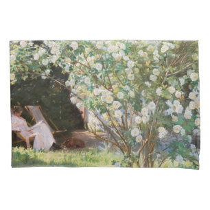 Peder Severin Kroyer - Roses Pillowcase