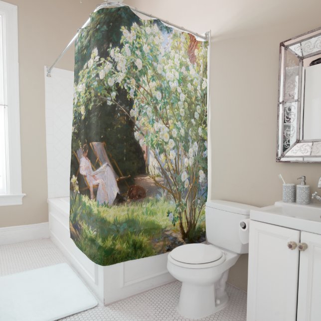 Peder Severin Kroyer - Roses Shower Curtain (In Situ)
