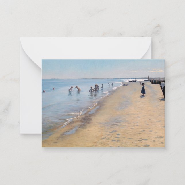 Peder Severin Kroyer - Summer Day at Skagen Beach Card (Front)