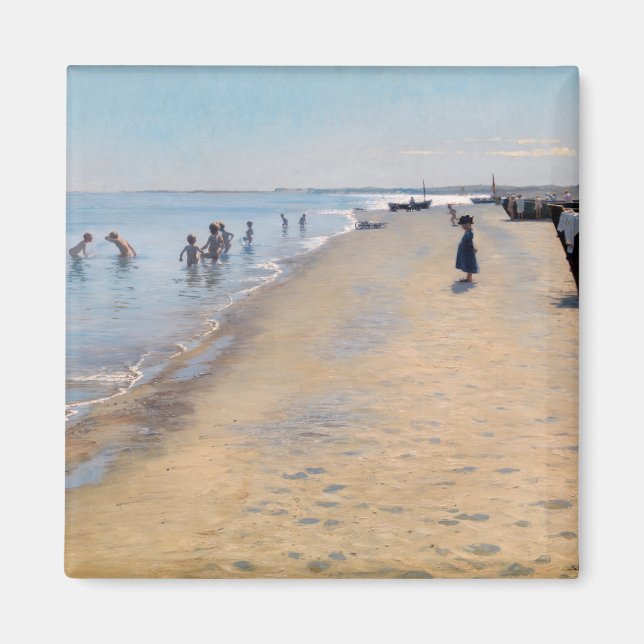Peder Severin Kroyer - Summer Day at Skagen Beach Magnet (Front)