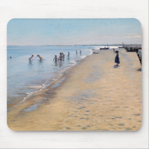 Peder Severin Kroyer - Summer Day at Skagen Beach Mouse Mat