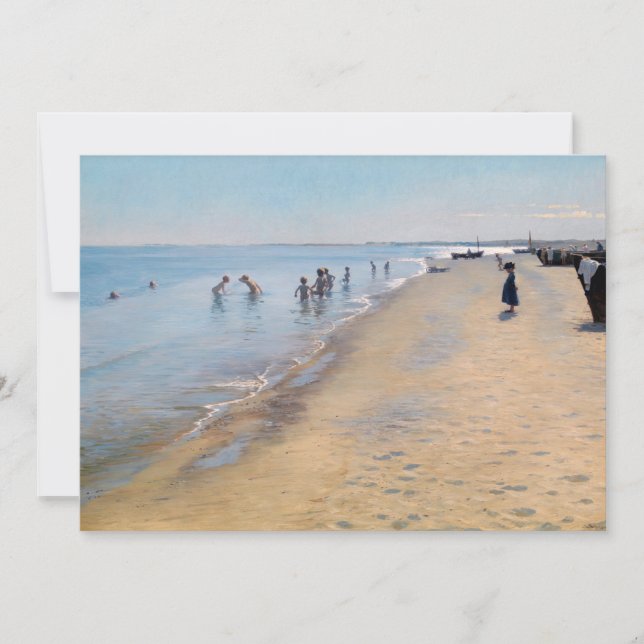 Peder Severin Kroyer - Summer Day at Skagen Beach Thank You Card (Front)