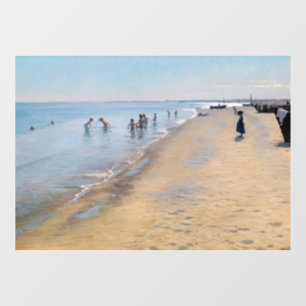 Peder Severin Kroyer - Summer Day at Skagen Beach Window Cling