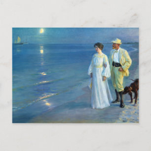 Peder Severin Krøyer Summer Evening Skagen Beach Postcard