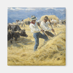 Peder Severin Kroyer - Threshing in the Abruzzi Magnet