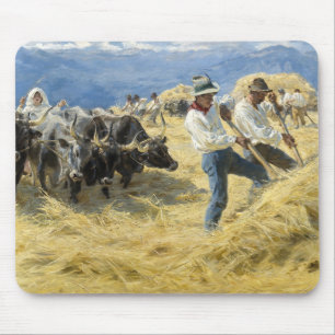 Peder Severin Kroyer - Threshing in the Abruzzi Mouse Mat