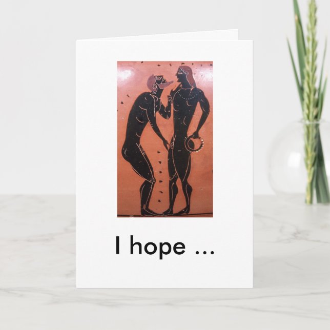 Pederastic Courtship, I hope ... Holiday Card (Front)