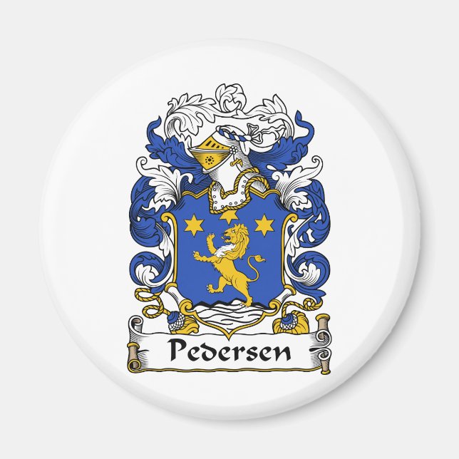 Pedersen Family Crest Magnet (Front)
