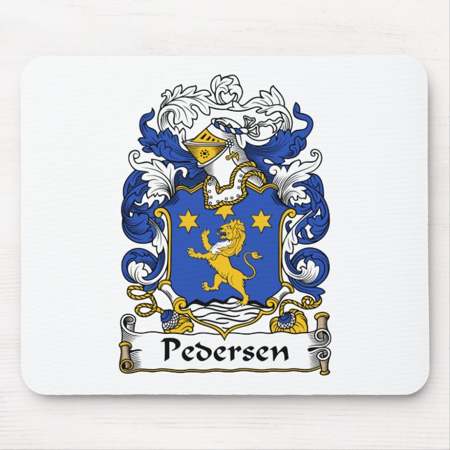 Pedersen Family Crest Mouse Mat (Front)