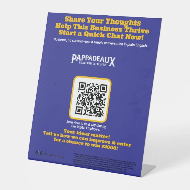 pedestal clean pedestal sign (Front)