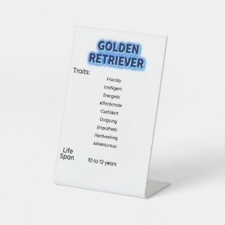 Pedestal Sign, 4" X 6" Sign