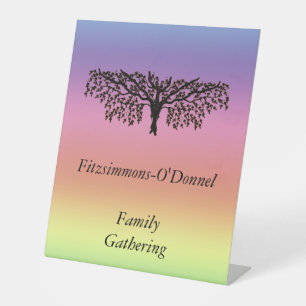Pedestal Sign - Family Gathering