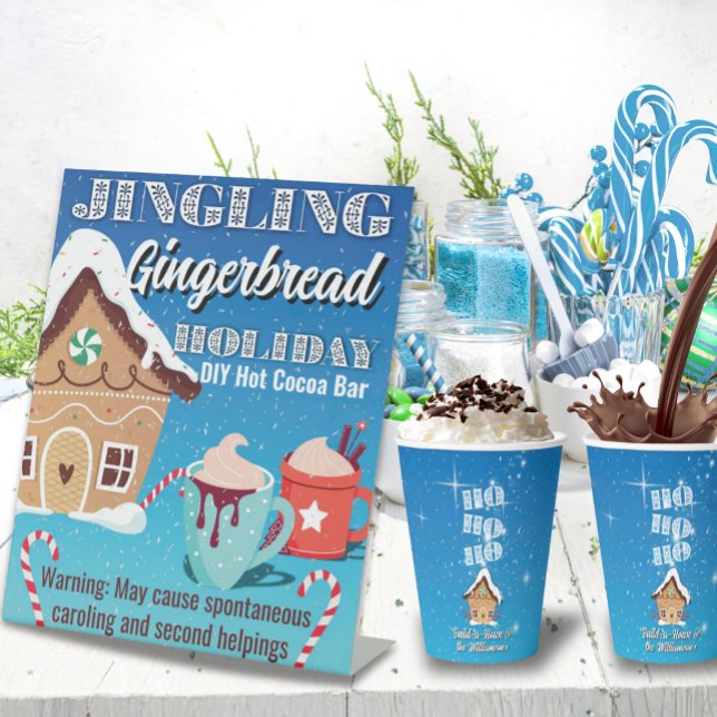 Pedestal Sign Hot Cocoa Bar (This listing is for the sign only, the cups are sold separately as part of the same collection.)
