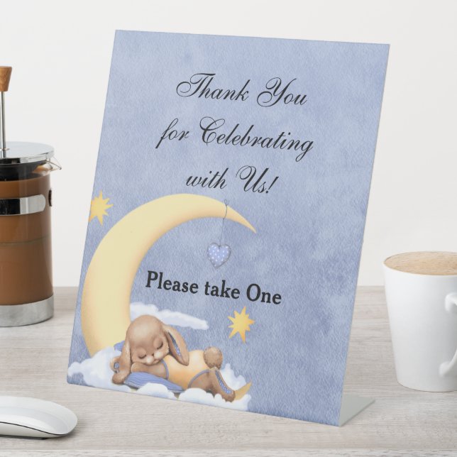 Pedestal Sign Thank You for Celebrating with Us!  (In SItu)