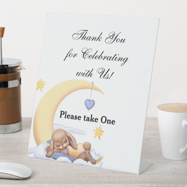 Pedestal Sign Thank You for Celebrating with Us! (In SItu)