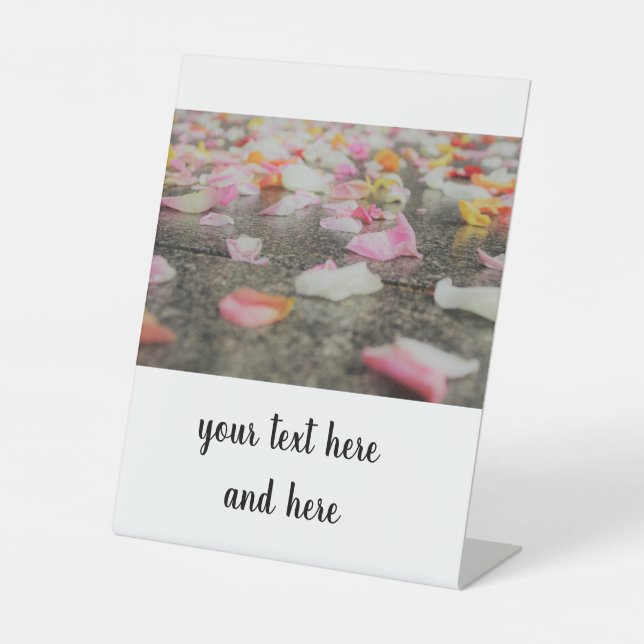 Pedestal Sign wedding day  (Front)