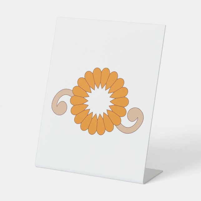 Pedestal Signage | Acrylic. Vintage. Event. Custom Pedestal Sign (Front)