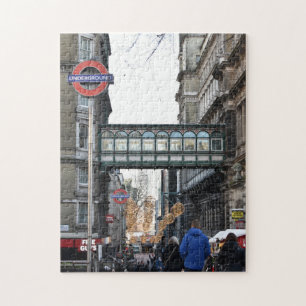Pedestrian Bridge, Charing Cross, London UK Jigsaw Puzzle