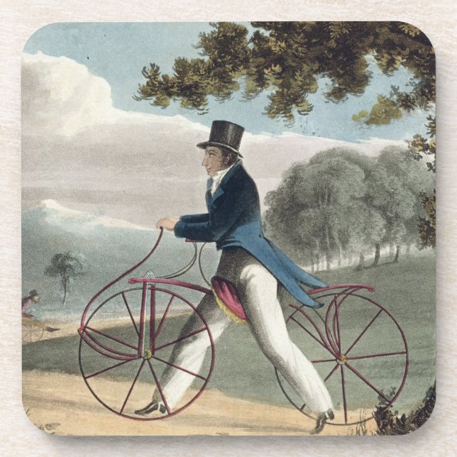 Pedestrian Hobbyhorse, from Ackermann's Repository Coaster (Front)