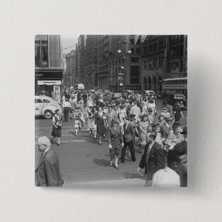 Pedestrians 15 Cm Square Badge
